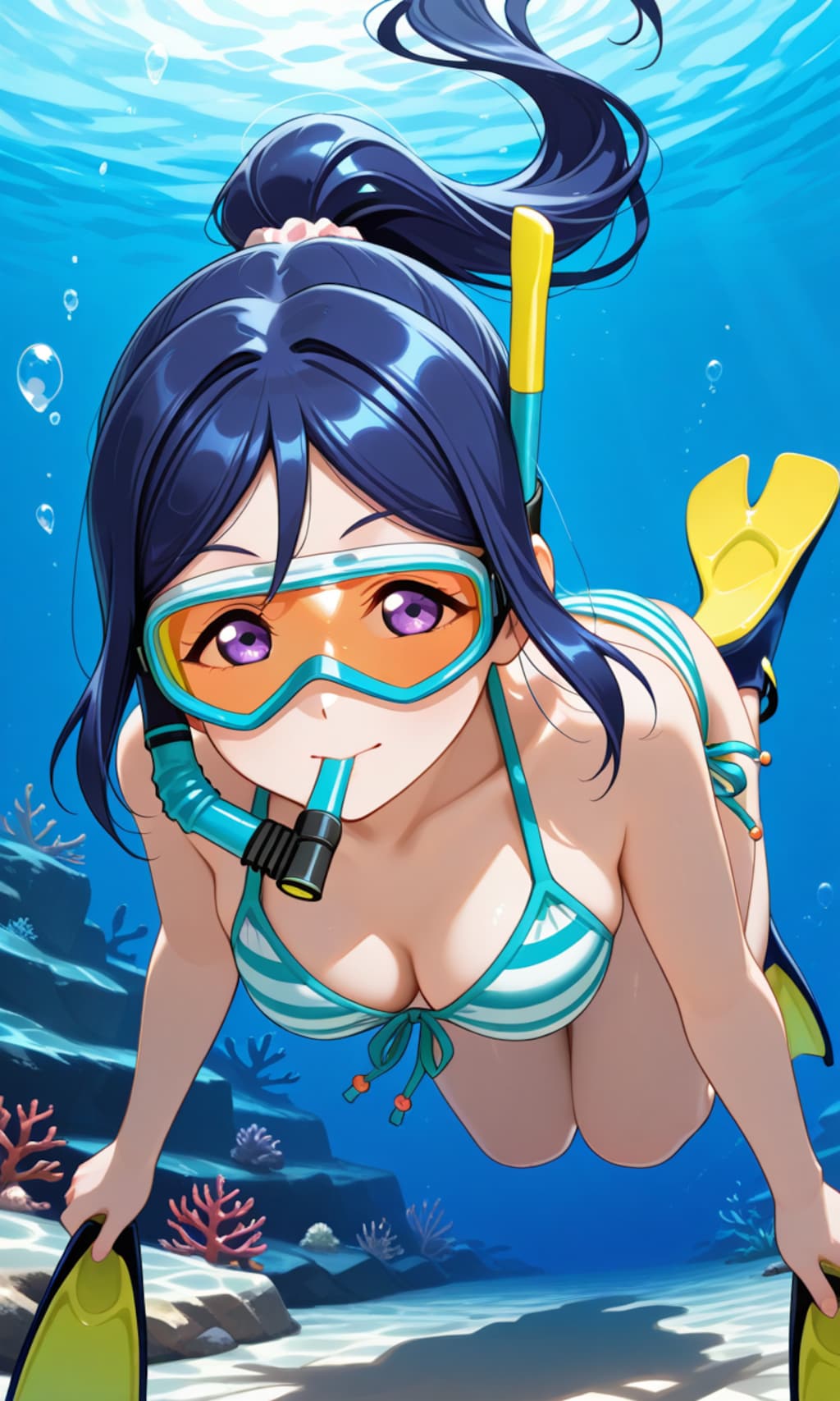 ビキニでスクーバダイビング果南👙🤿❤️