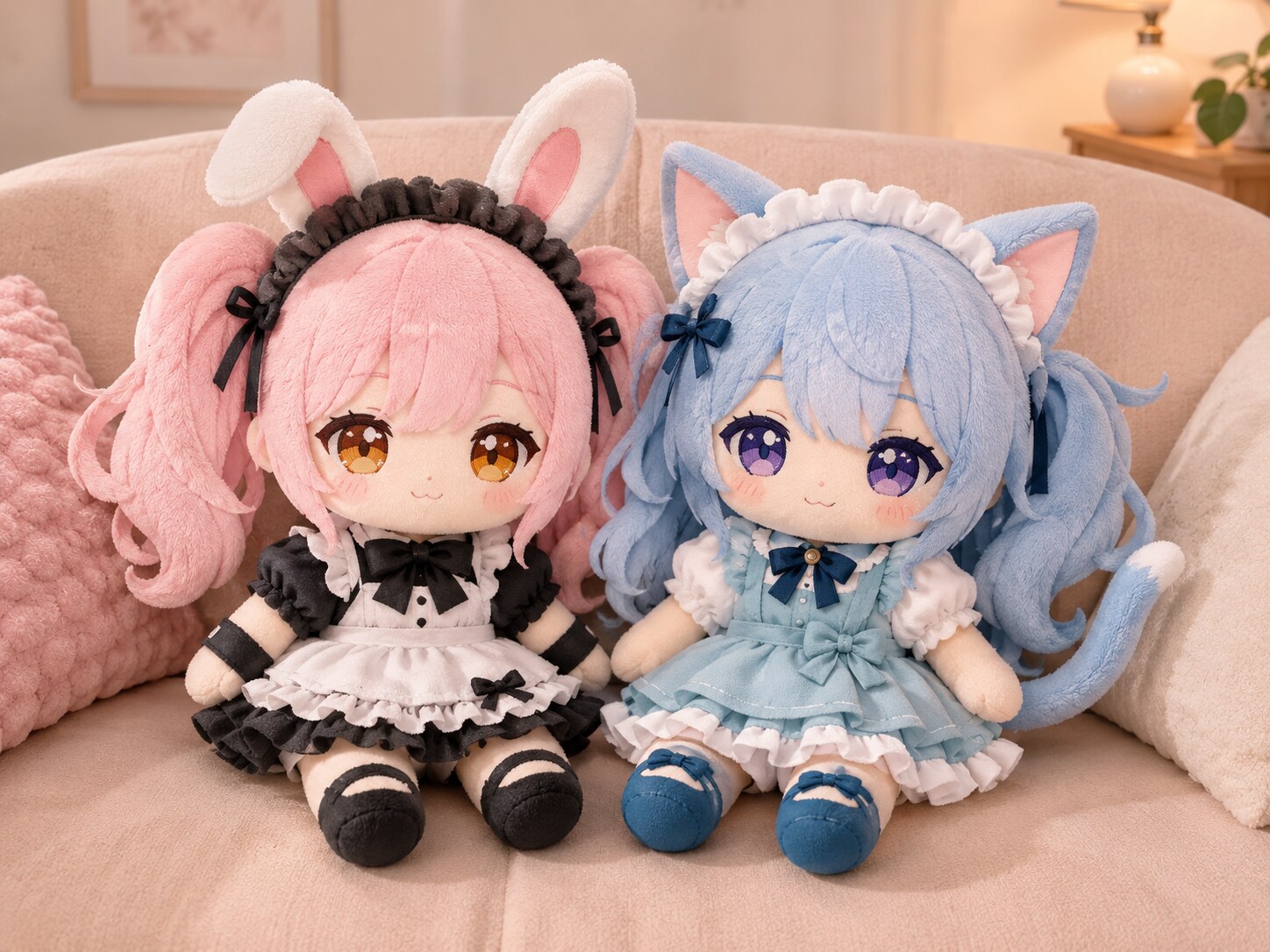 ネコ耳ウサ耳ぷいぐるみ