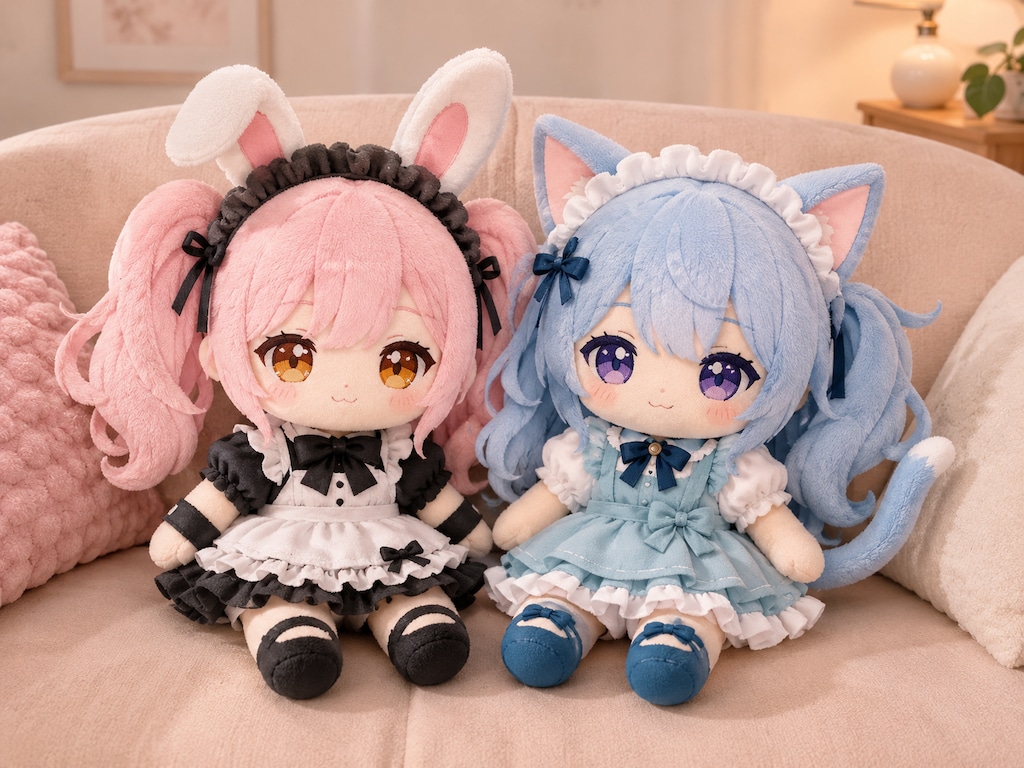 ネコ耳ウサ耳ぷいぐるみ