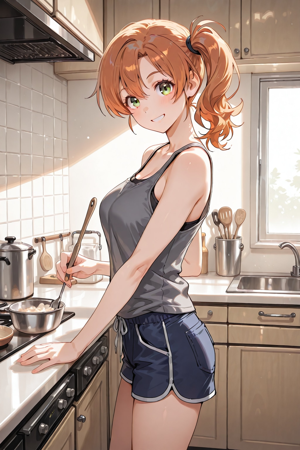 短パンとタンクトップ