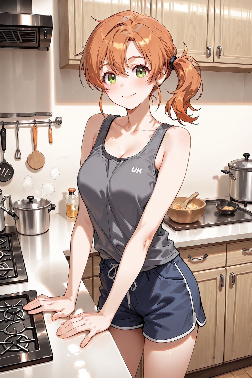 短パンとタンクトップ