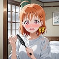 朝の身支度に苦戦する千歌ちゃん 2枚目