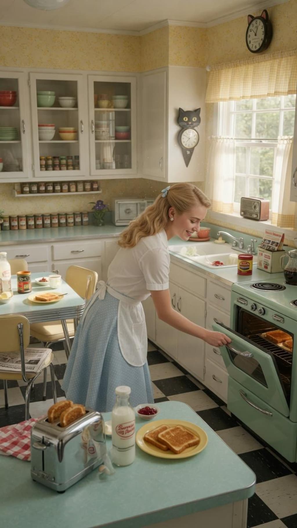 レトロな朝の風景