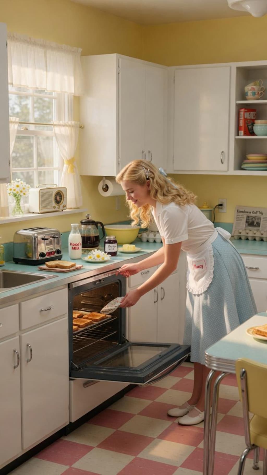 レトロな朝の風景