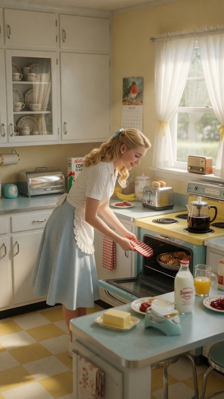 レトロな朝の風景 | の人気AIイラスト・グラビア