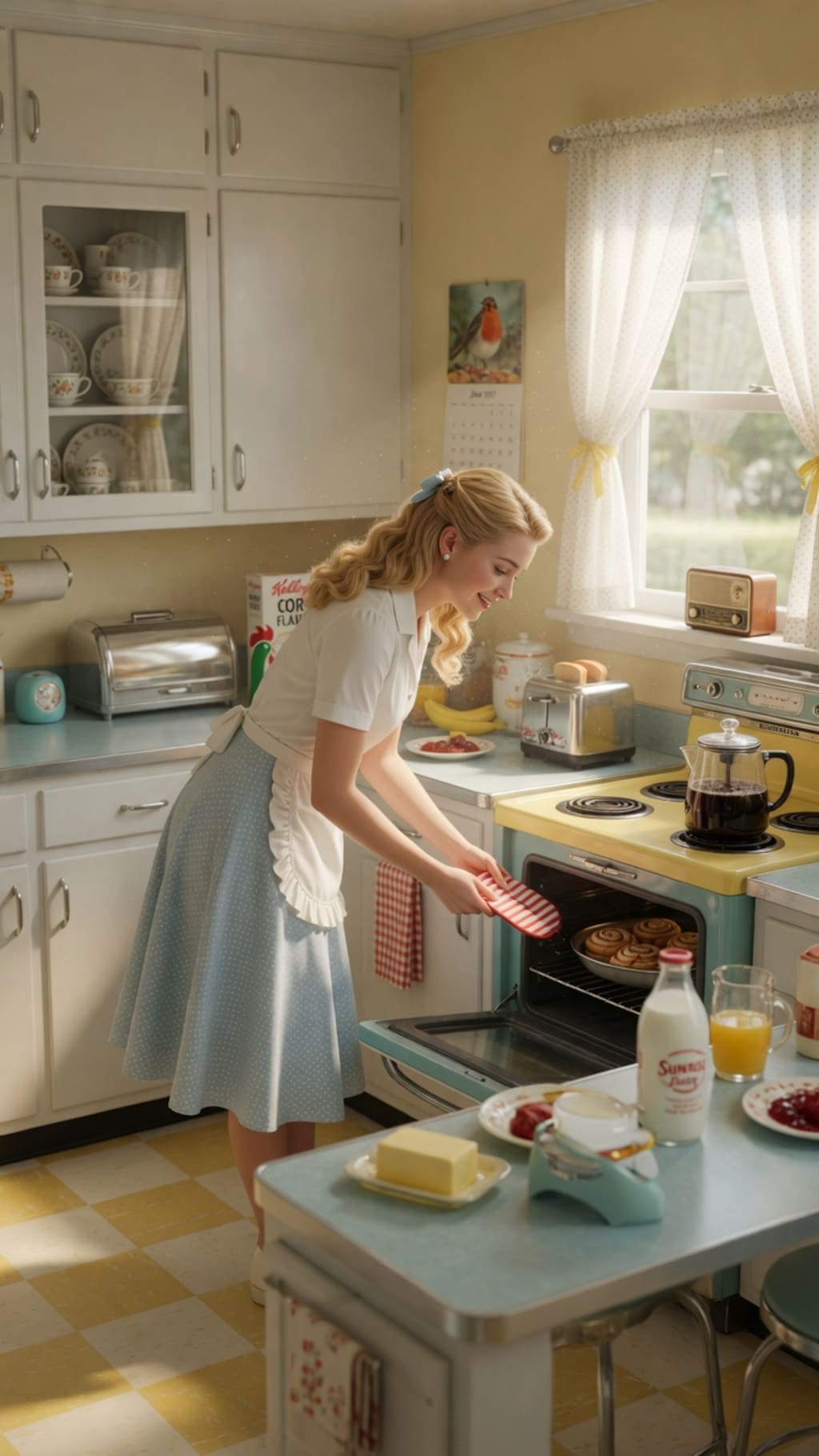 レトロな朝の風景