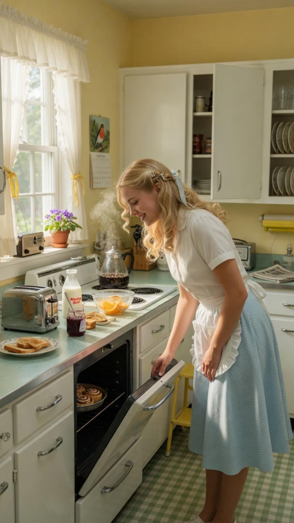 レトロな朝の風景