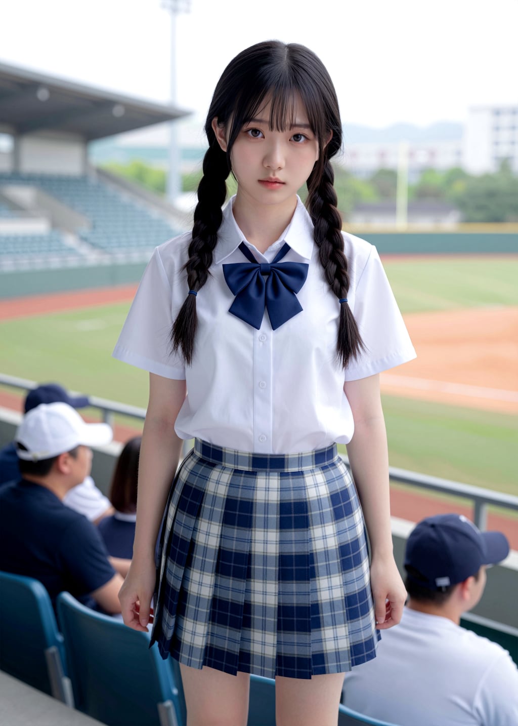 スタジアム女子（チェックスカート制服）