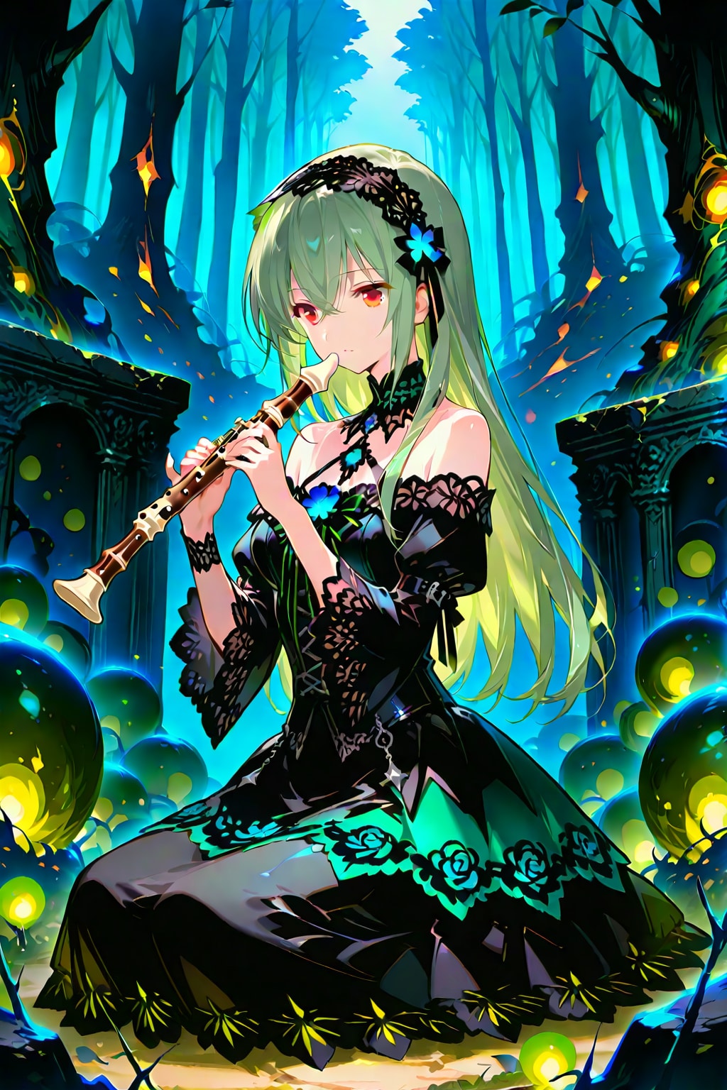 GRYPHONちゃんにリコーダーを与える