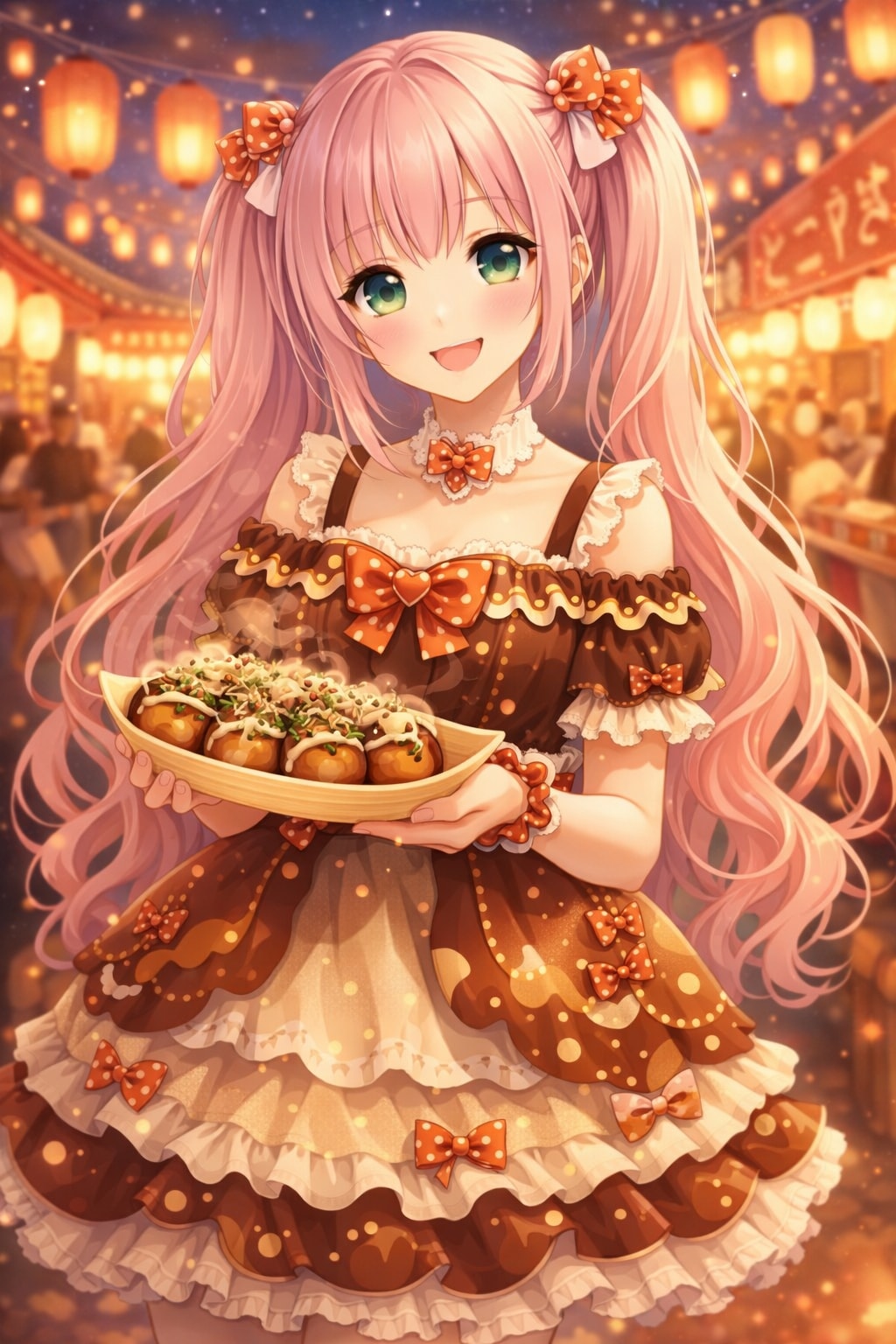 たこ焼き屋台の看板娘(妄想)【1/3】