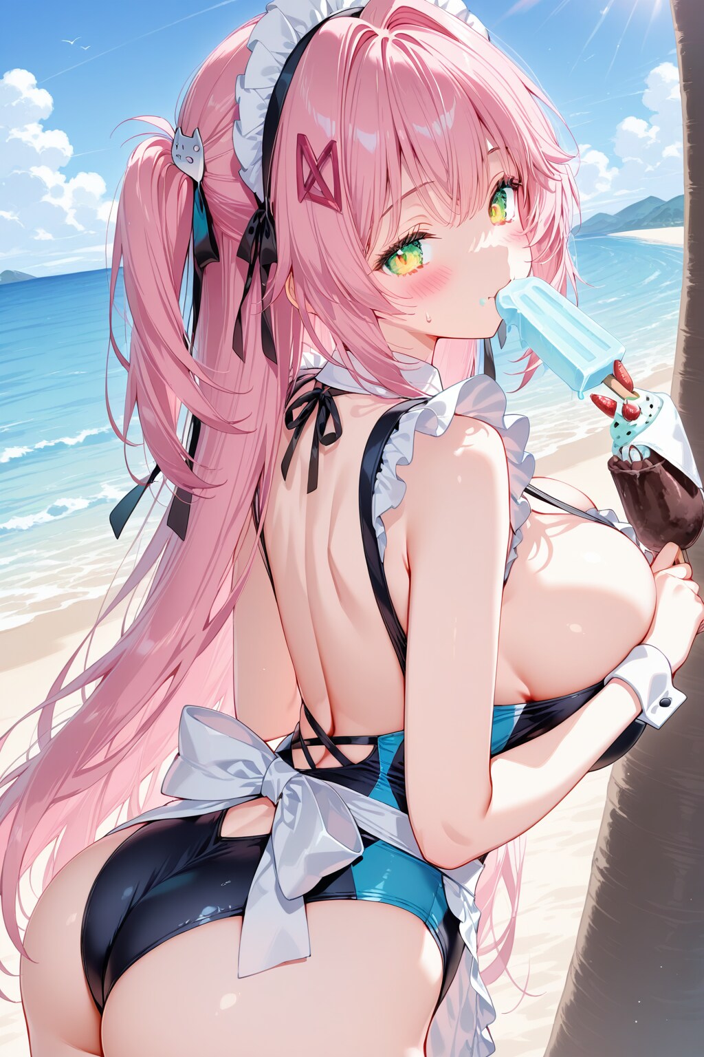 アイスたべたべメイドさん