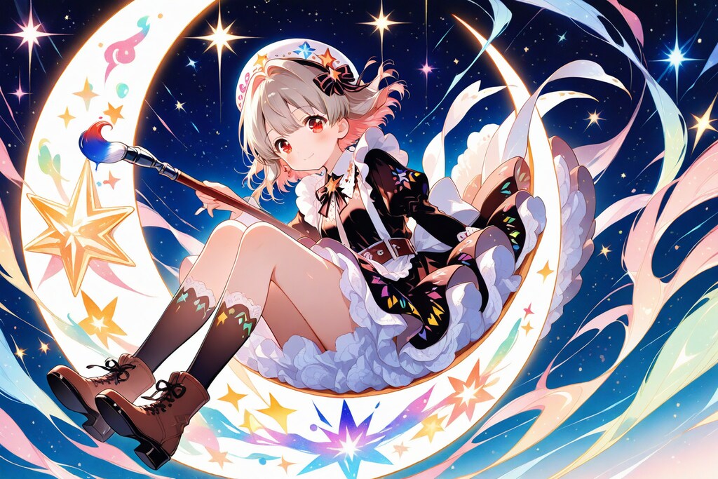 月のキャンバスで