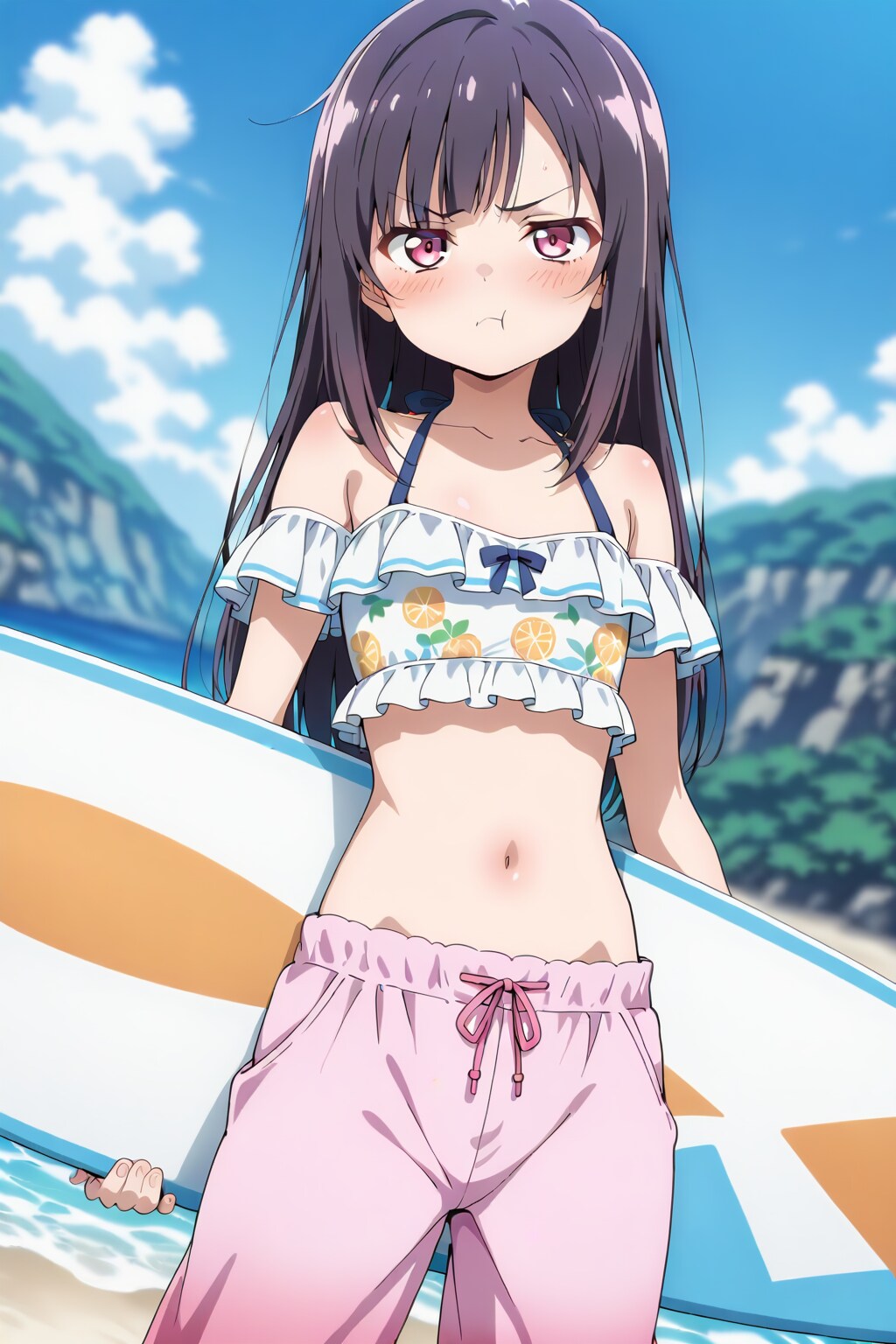 板野ちゃんとサーフボード