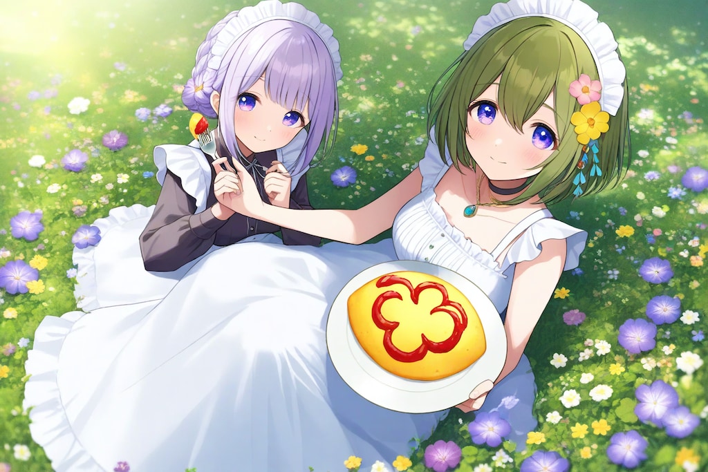 二人のオムライス