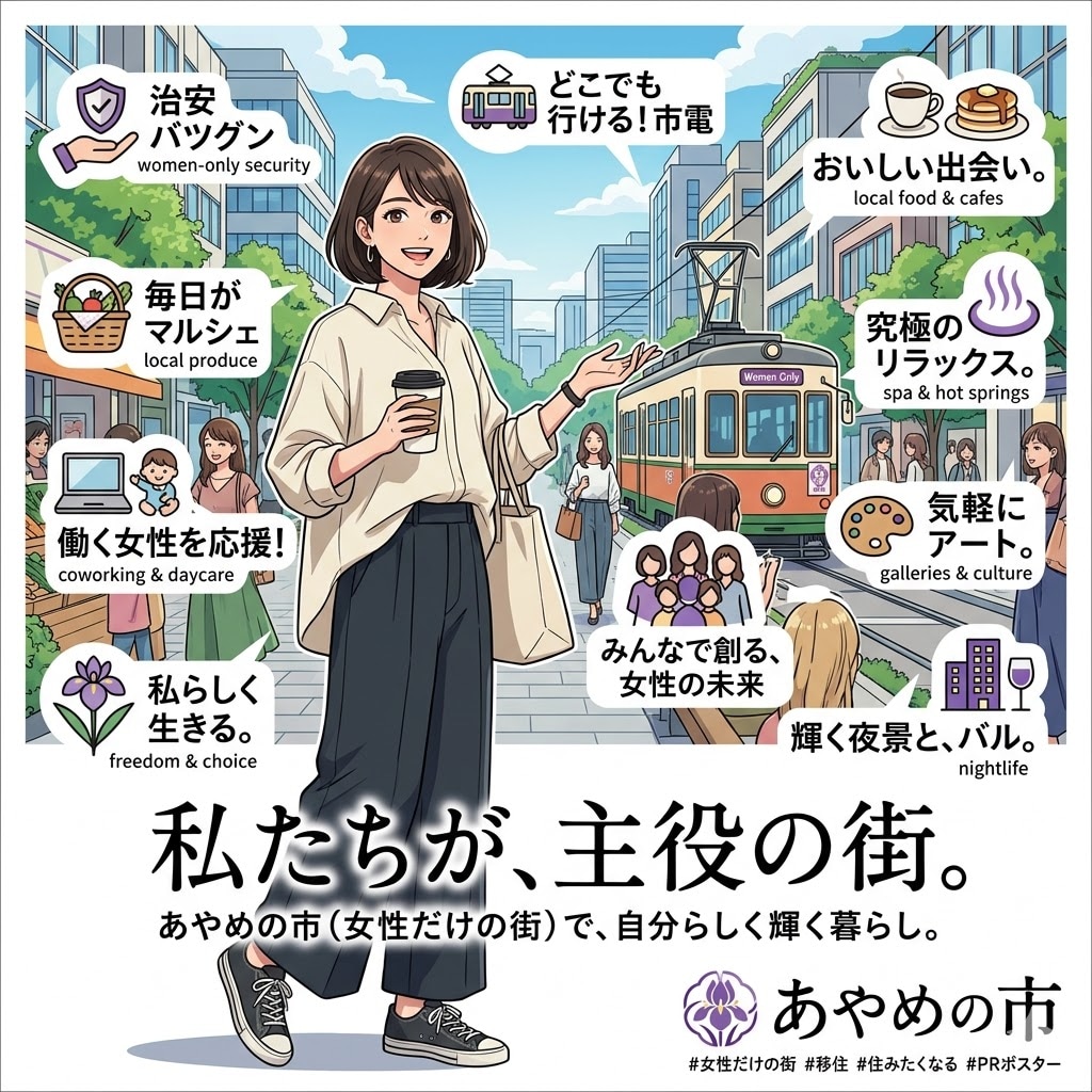 女性だけの街「あやめの市」１