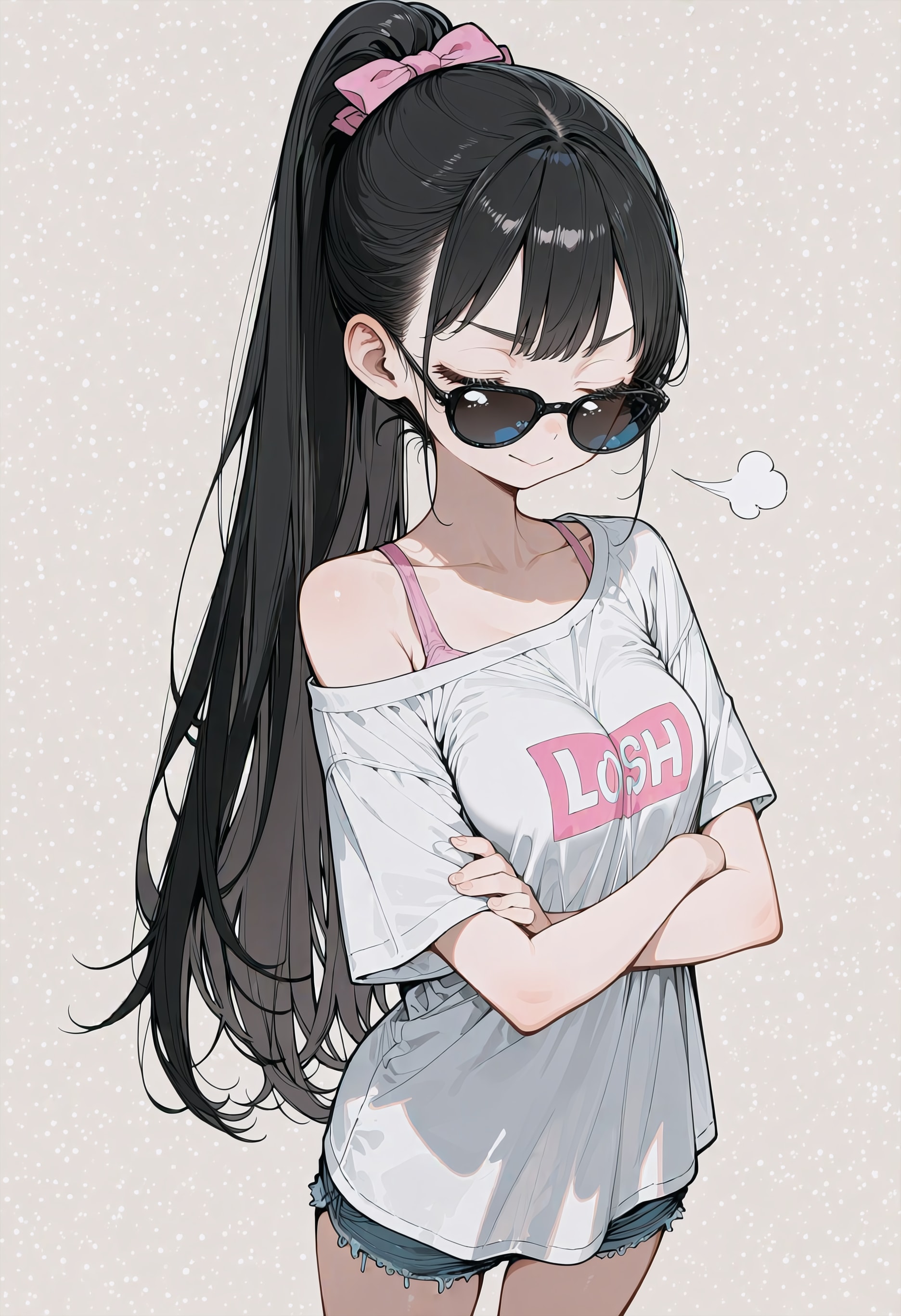 弟のクラスメイトの子がグラサンかけて何か言ってほしそうにしている