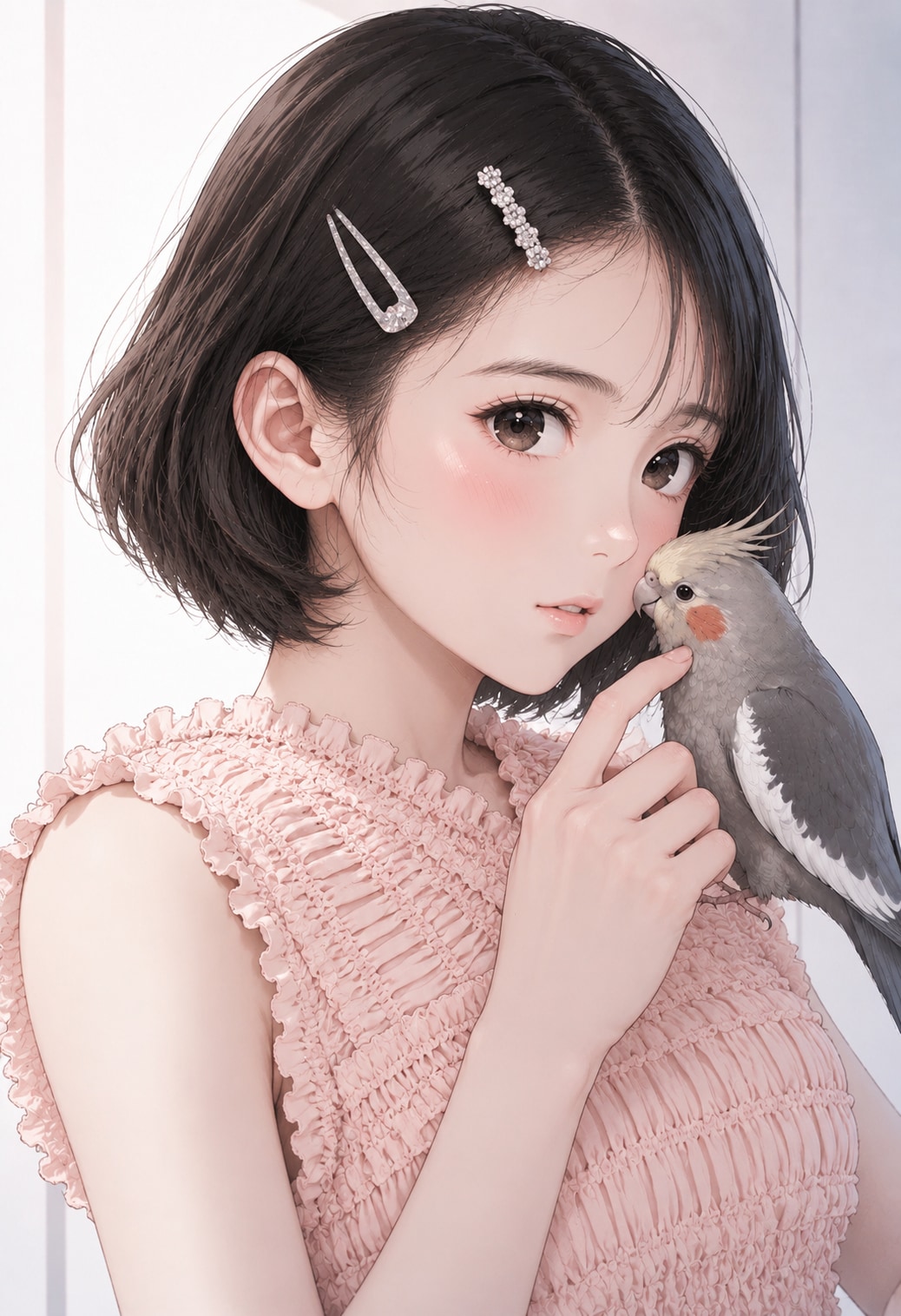 インコと女の子 | の人気AIイラスト・グラビア