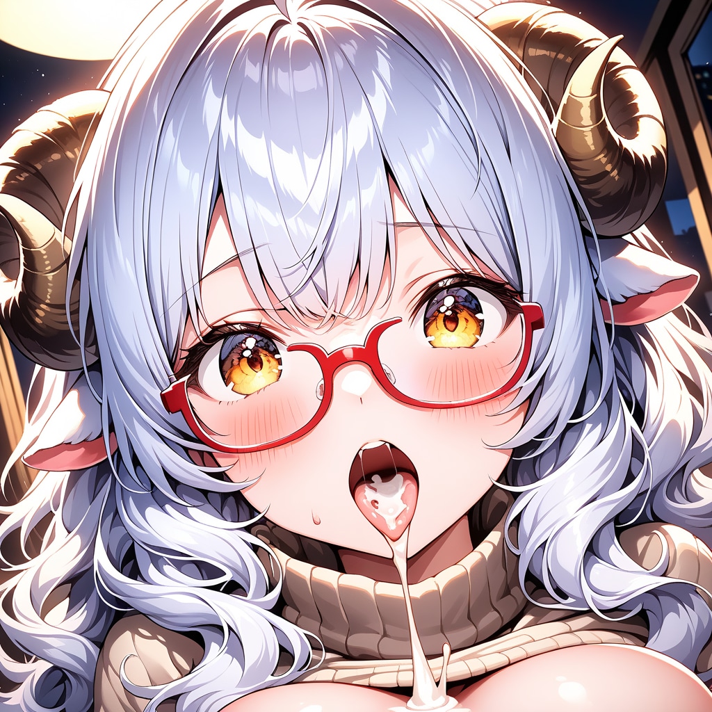 眼鏡と羊娘