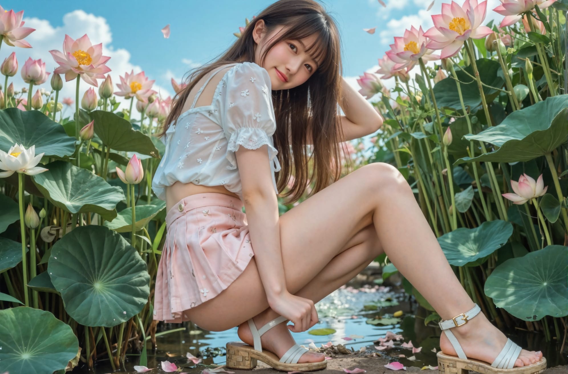 Water Lily flower Girl