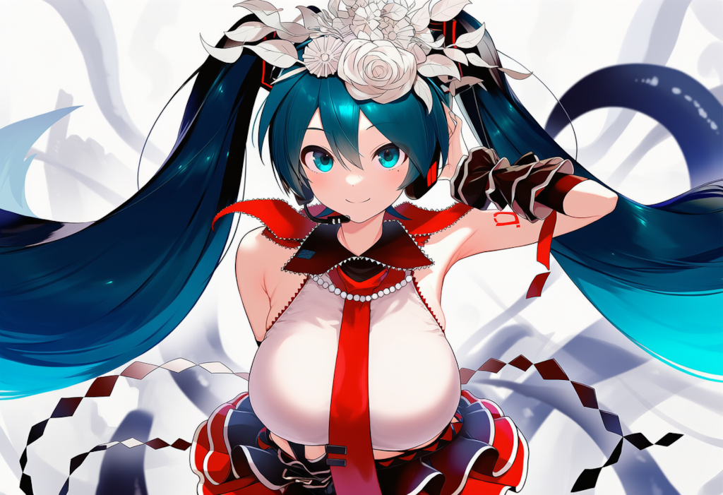 ボカロ　二息歩行　初音ミク（爆乳版）