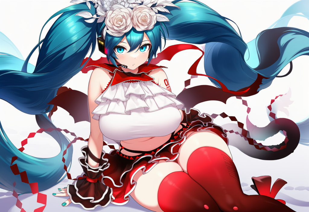 ボカロ　二息歩行　初音ミク（爆乳版）