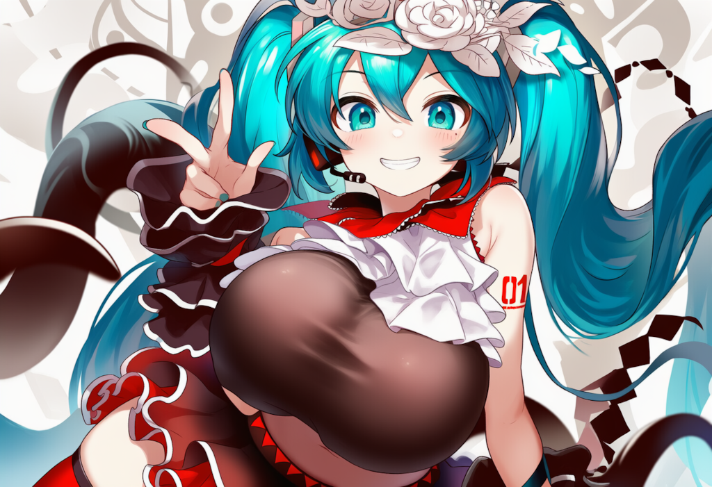 ボカロ　二息歩行　初音ミク（爆乳版）