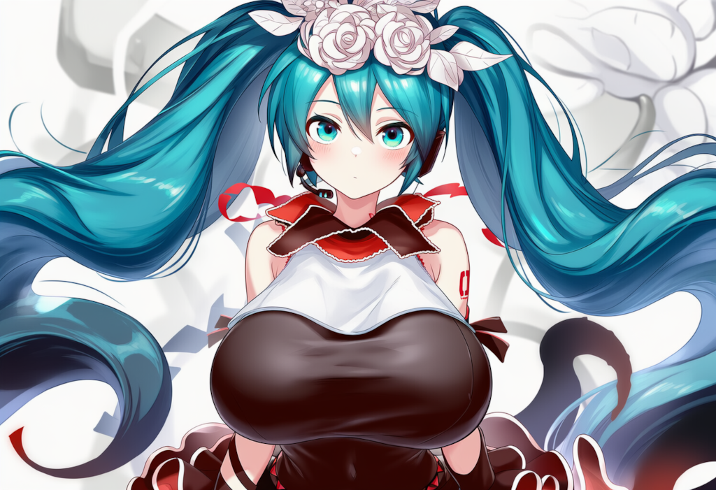ボカロ　二息歩行　初音ミク（爆乳版）