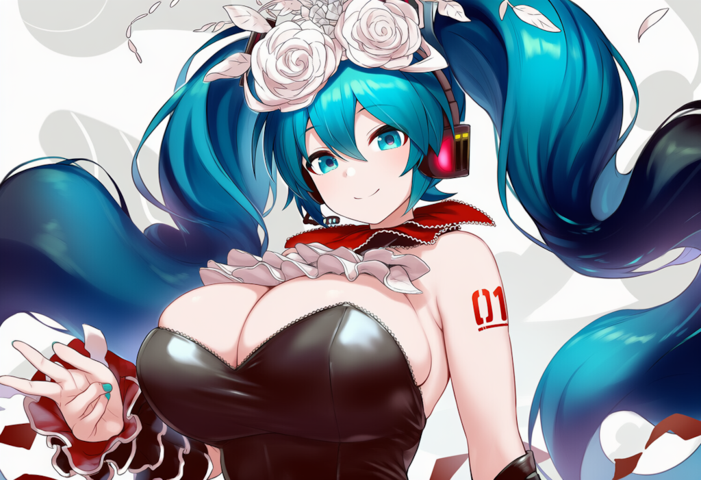 ボカロ　二息歩行　初音ミク（爆乳版）
