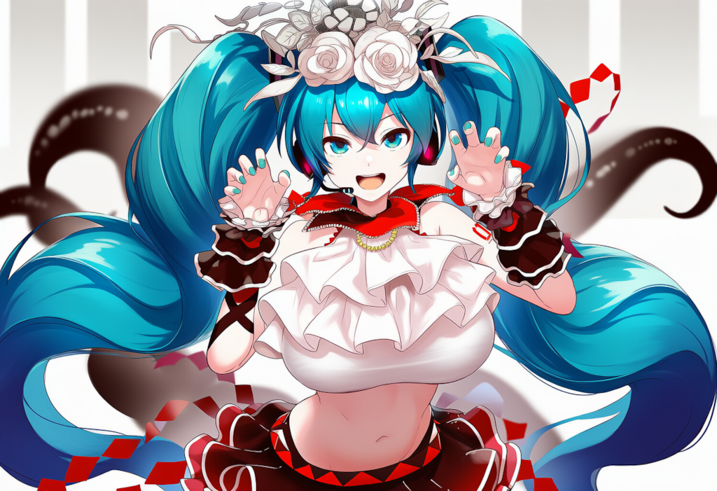 ボカロ　二息歩行　初音ミク（爆乳版）
