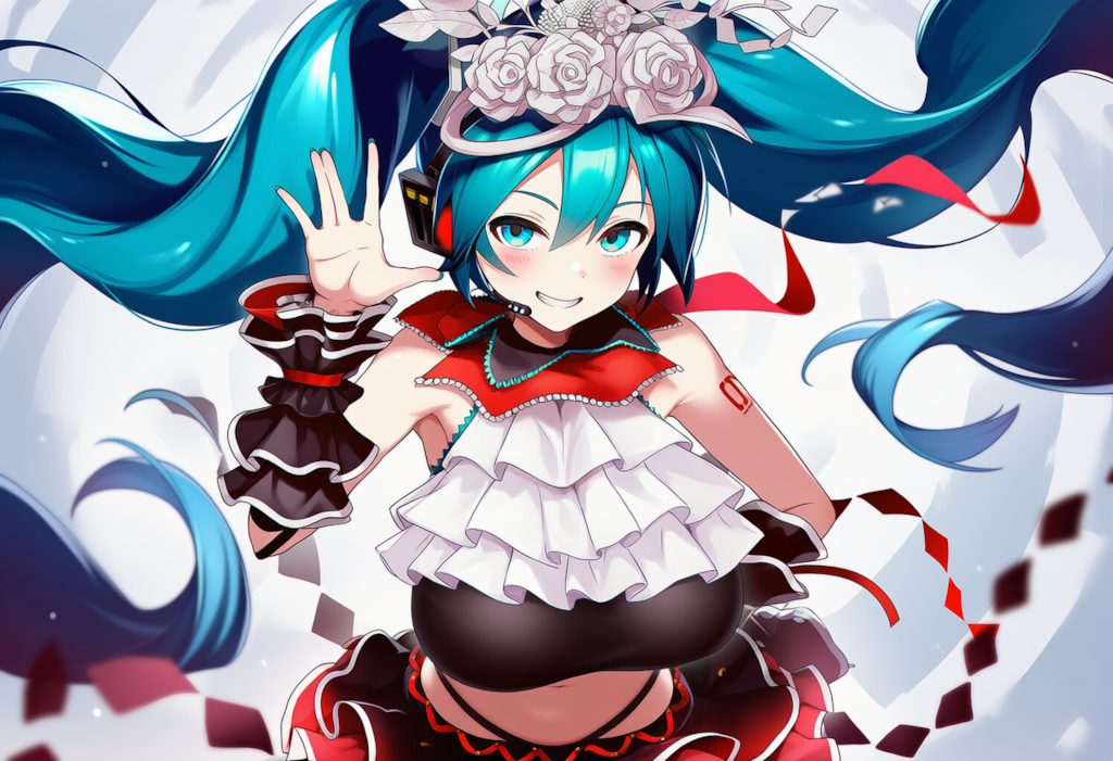 ボカロ　二息歩行　初音ミク（爆乳版）