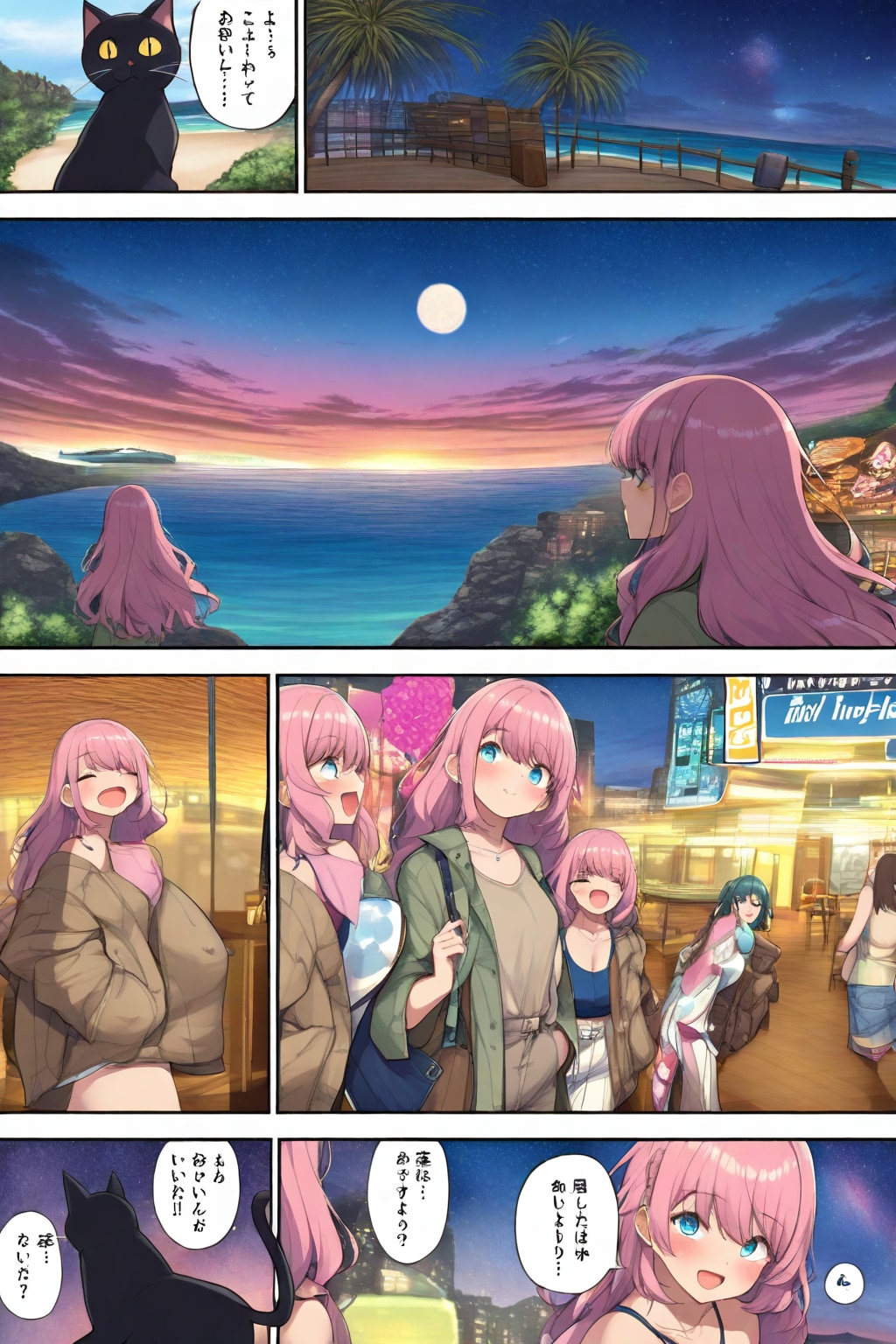 砂浜の魔女と猫の話