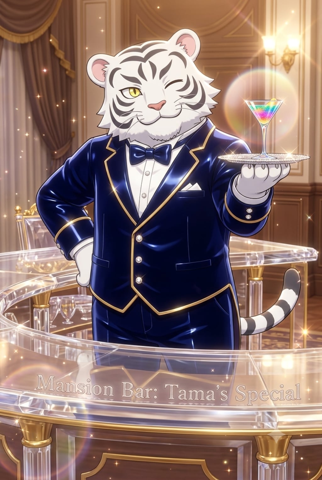 ホワイトタイガー猫のタマ　ハヤテのごとく！