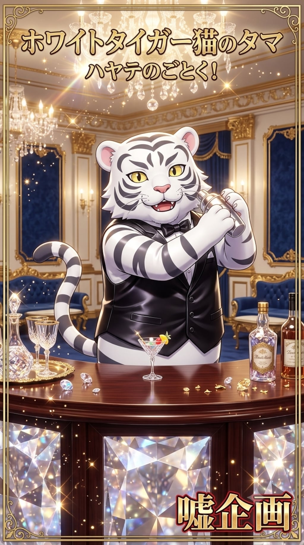 ホワイトタイガー猫のタマ　ハヤテのごとく！