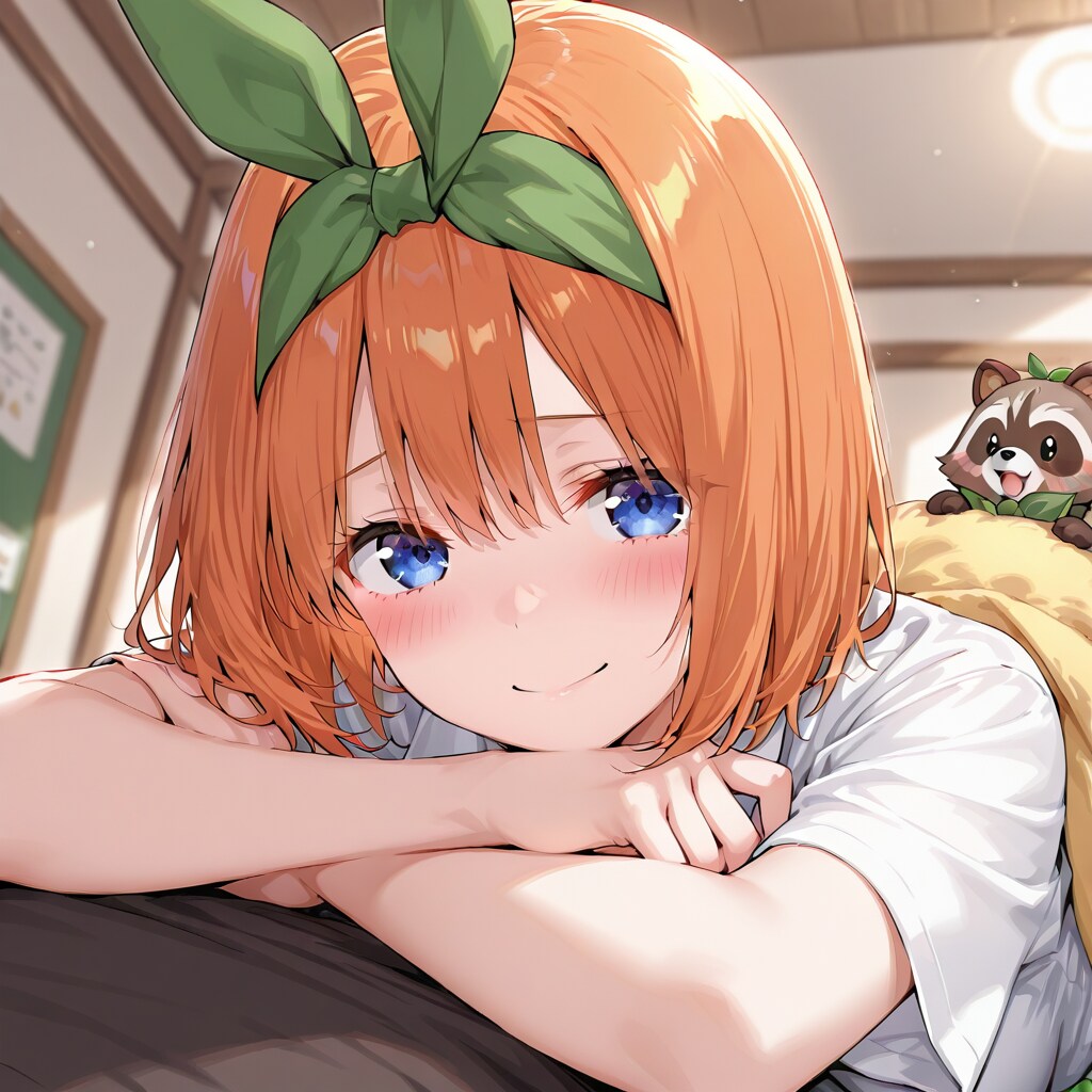 四葉と子たぬき