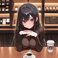 コーヒーショップ巡りするリナちゃん 2枚目