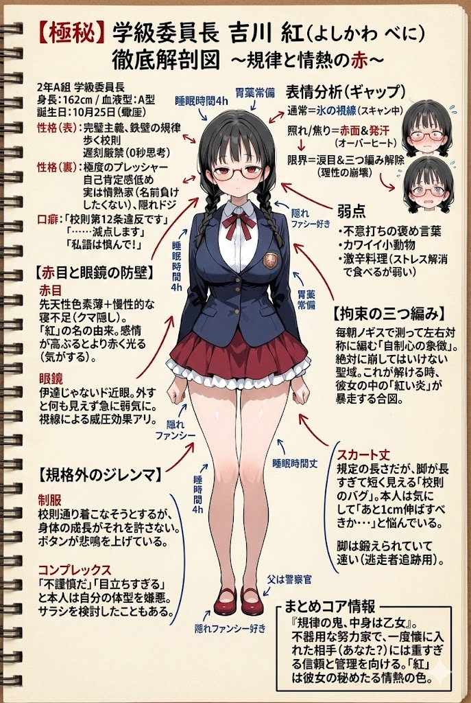 吉川紅の人物図鑑 | の人気AIイラスト・グラビア