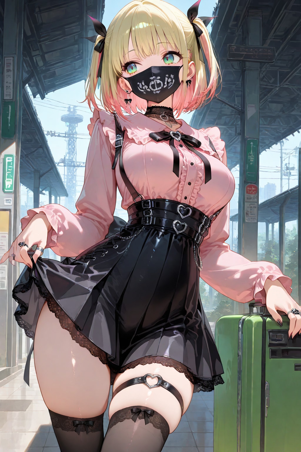 地雷系ファッションのカノジョ