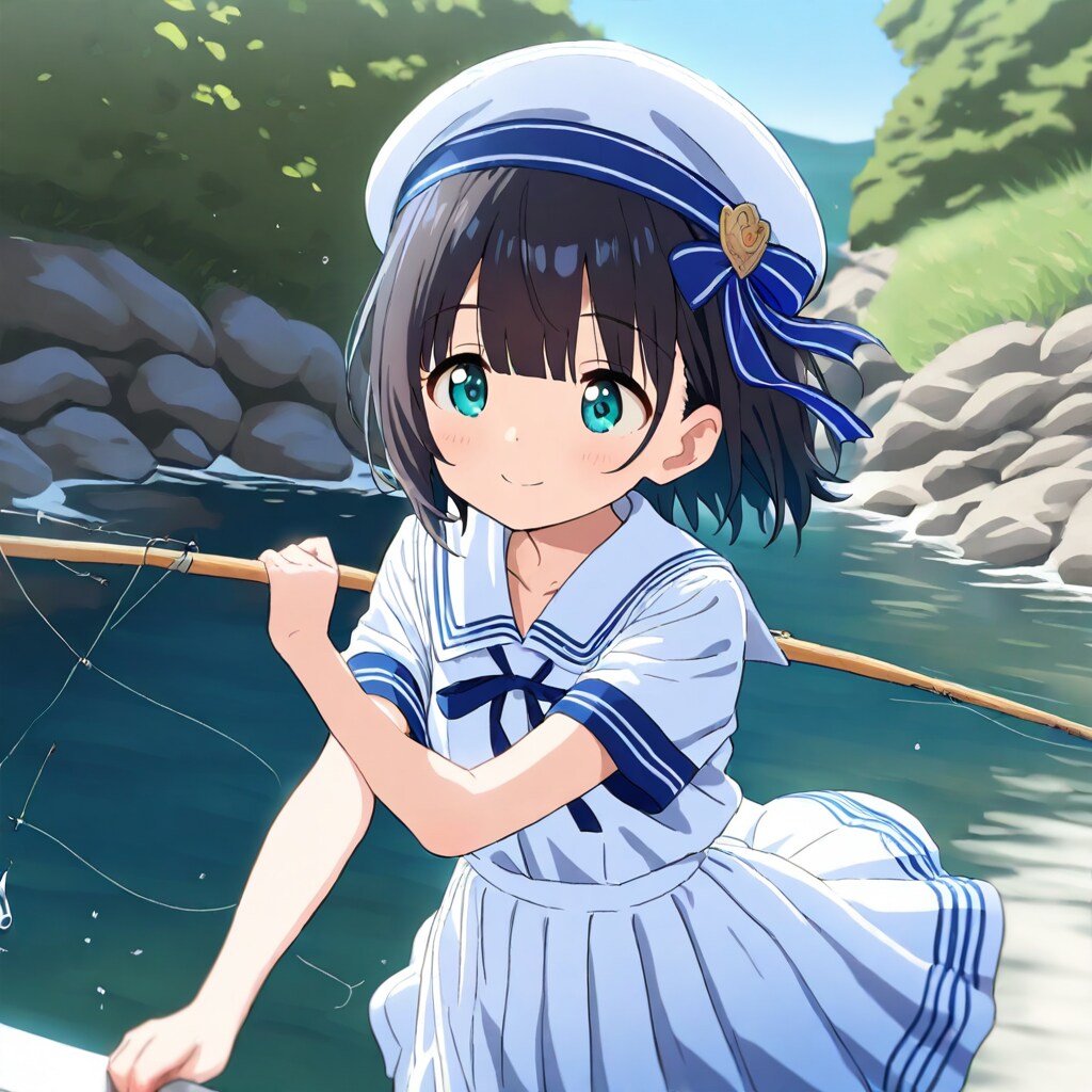 今度こそ大物釣りあげるよ！ | の人気AIイラスト・グラビア