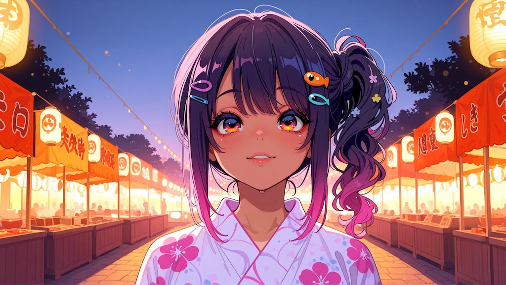 花火楽しみだねっ