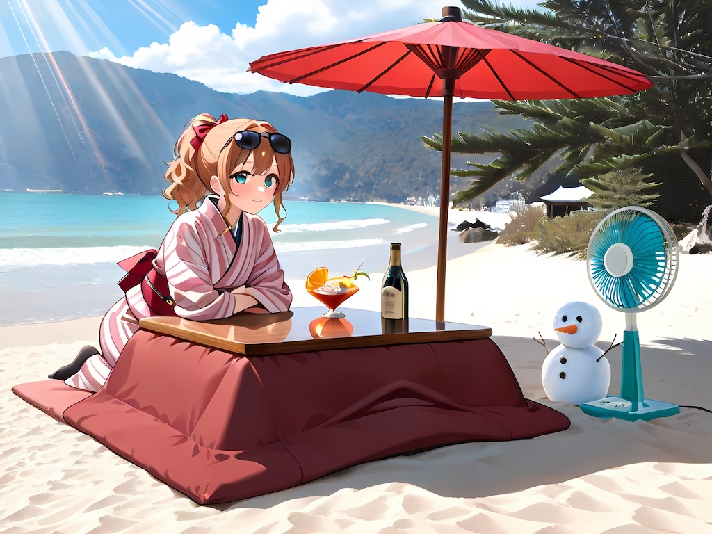 ビーチのおねえさん