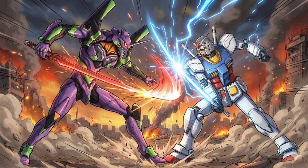 ガンダム対エヴァ