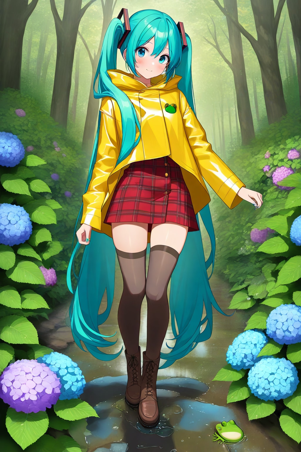 雨上りの森の中