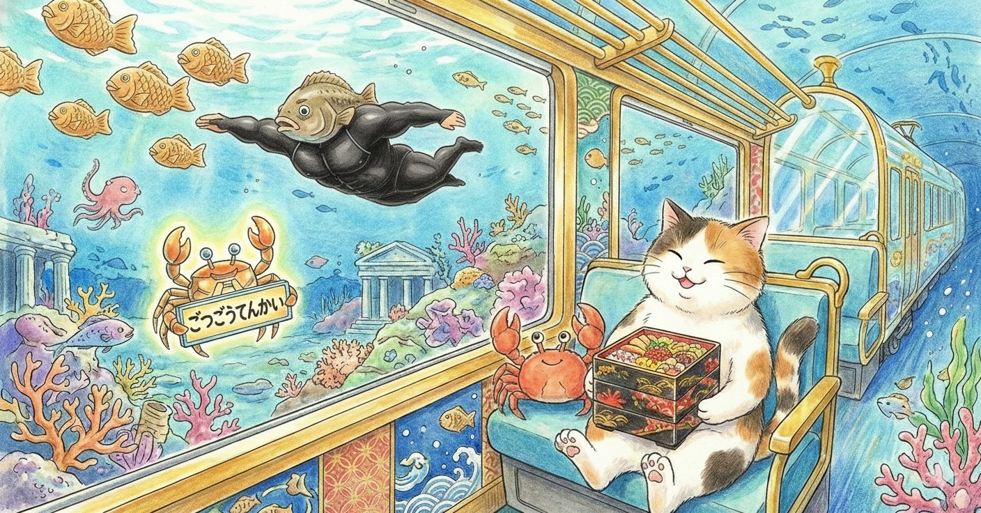 たすけたカニにつれられて… | の人気AIイラスト・グラビア