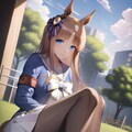 グラスワンダー ウマ娘 お散歩 3枚目