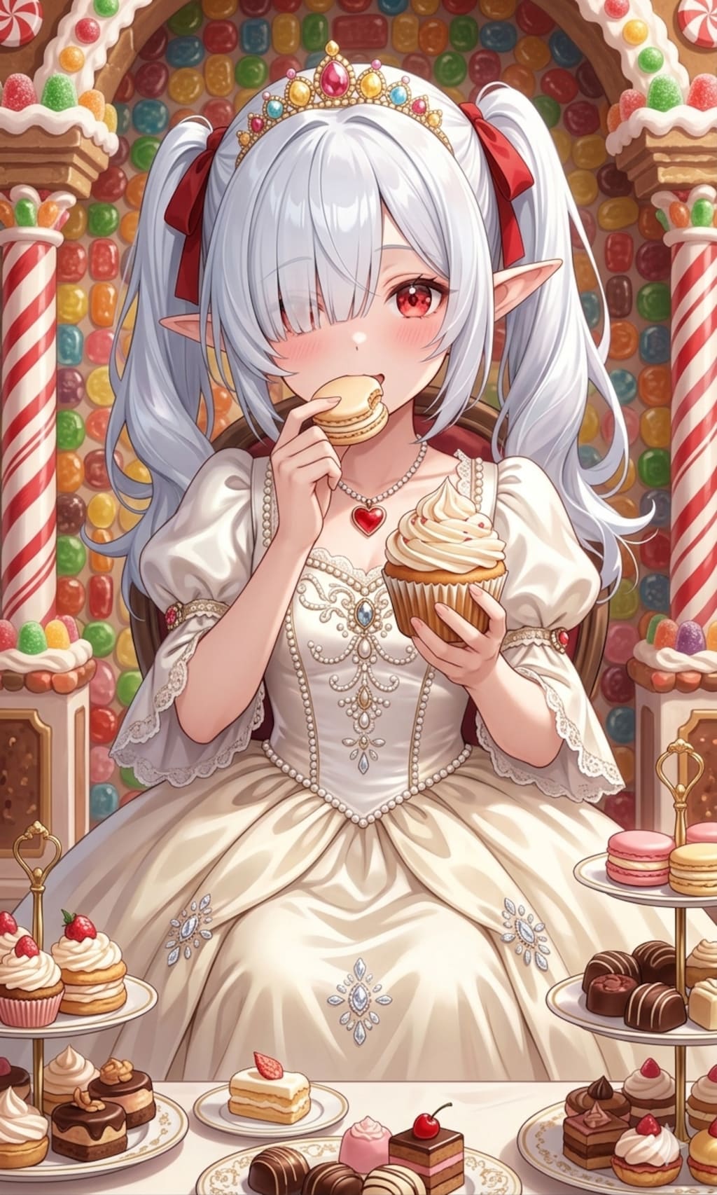 お菓子の城のお姫様なシロネさん