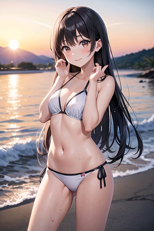 同い年の彼女（ストレートヘア）