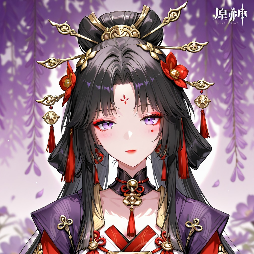 原神にいそうなキャラ・藤神姫 | の人気AIイラスト・グラビア