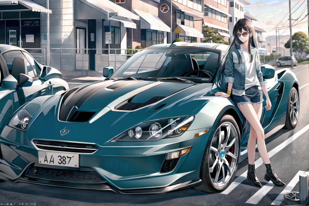 車と女性