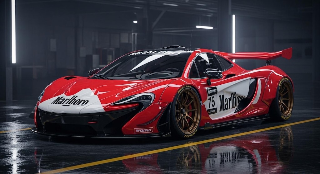 マルボロマクラーレンP1レーシングカー