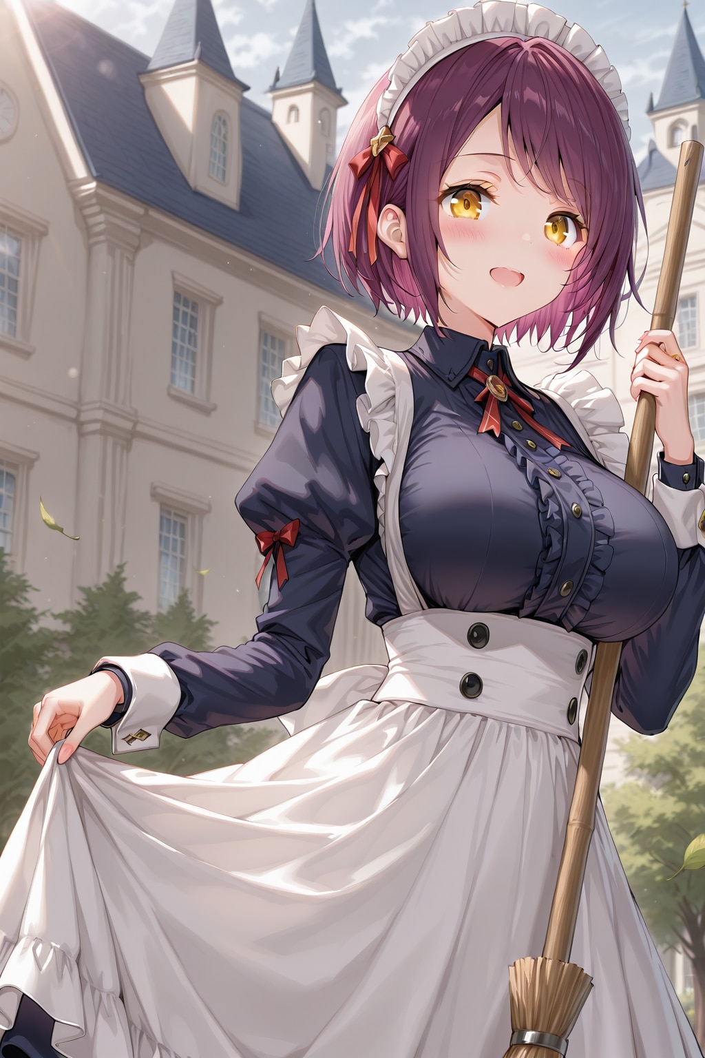 おはようございます（挨拶メイドの芽衣ちゃん）